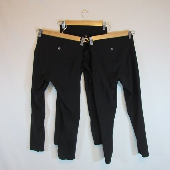 lululemon athletica Pants - Lululemon Align High Rise Crop Black Gym Leggings 21" Lot of 3 Pairs